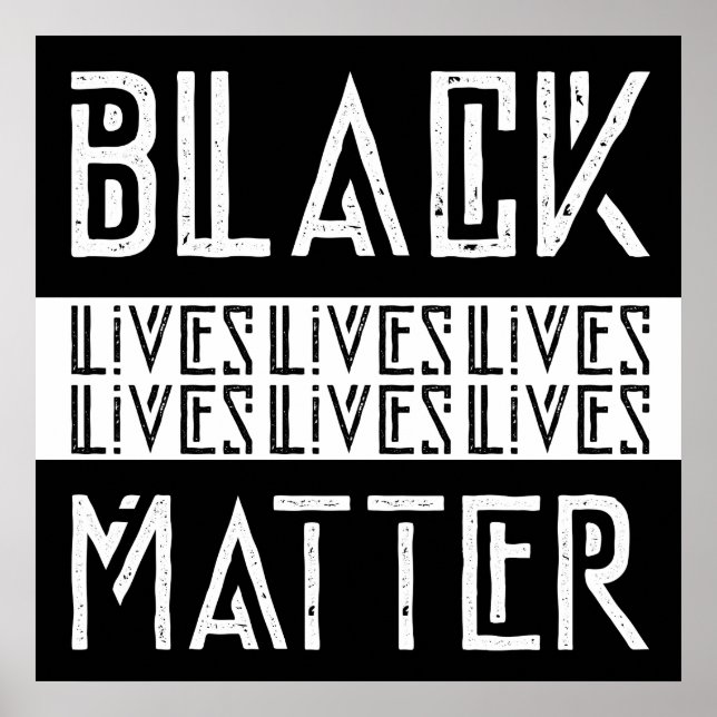 Black Lives Matter BLM Poster (Front)