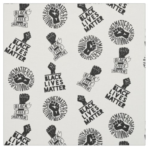 black lives matter blm protest seamless pattern 20 fabric
