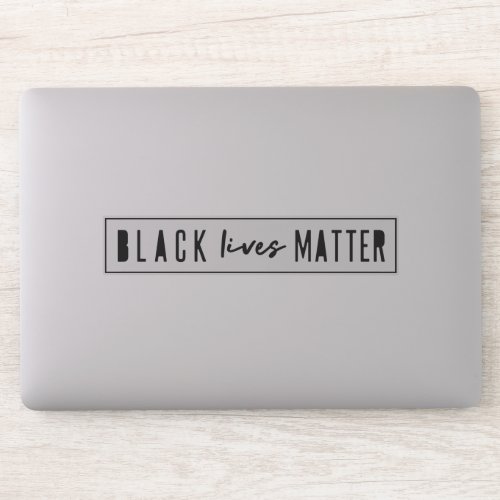 Black Lives Matter  BLM Race Equality Laptop Sticker
