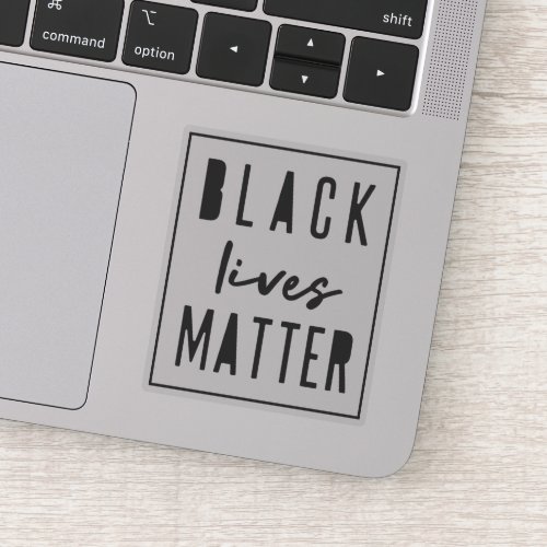Black Lives Matter  BLM Race Equality Laptop Sticker