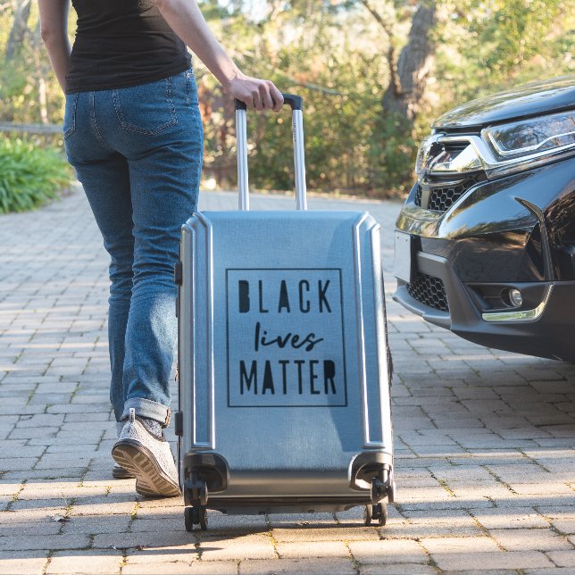 Black Lives Matter | BLM Race Equality Luggage Sticker (Suitcase Insitu)