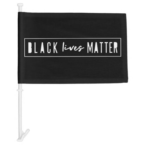 Black Lives Matter  BLM Race Equality Modern Car Flag
