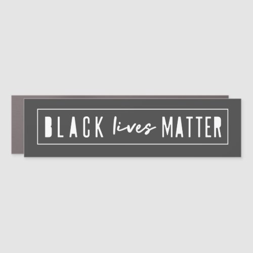 Black Lives Matter  BLM Race Equality Modern Car Magnet