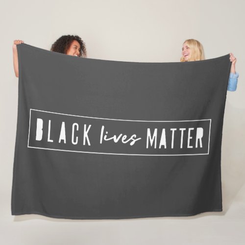 Black Lives Matter  BLM Race Equality Modern Fleece Blanket