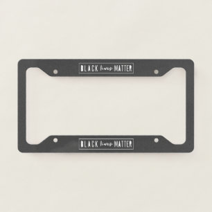 Black Lives Matter BLM Race Equality Modern License Plate Frame