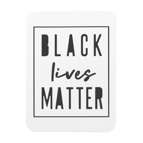Black Lives Matter  BLM Race Equality Modern Magnet