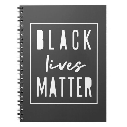Black Lives Matter  BLM Race Equality Modern Notebook