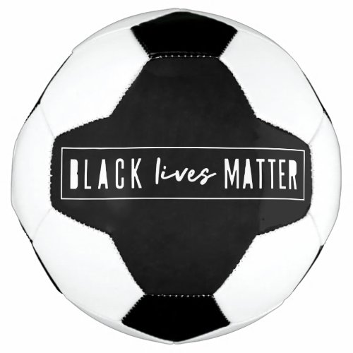 Black Lives Matter  BLM Race Equality Modern Soccer Ball