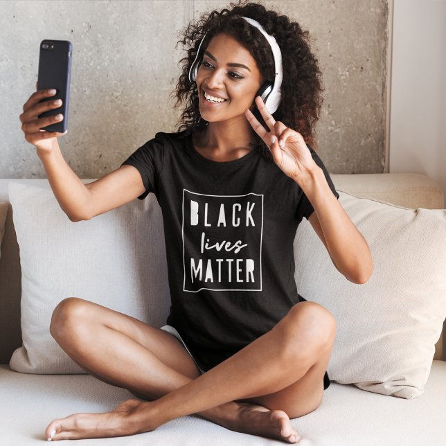 Black Lives Matter | BLM Race Equality Modern T-Shirt (Creator Uploaded)