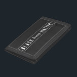 Black Lives Matter | BLM Race Equality Modern Trifold Wallet<br><div class="desc">A simple,  stylish “Black lives matter” quote art design with contemporary urban typography and a simple bold border. Our minimalist,  modern,  monochrome black and white design is inspired by the BLM movement to help raise awareness for racism and race equality.</div>