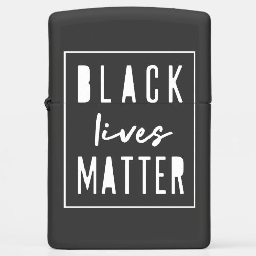Black Lives Matter  BLM Race Equality Modern Zippo Lighter