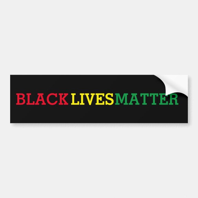 Black Lives Matter Bumper Sticker (Front)