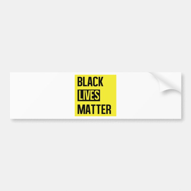 Black Lives Matter Bumper Sticker (Front)