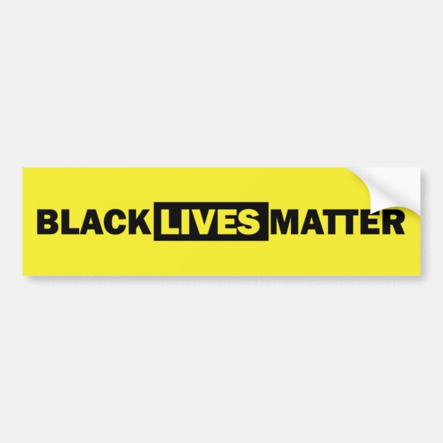 Black Lives Matter Bumper Sticker (Front)
