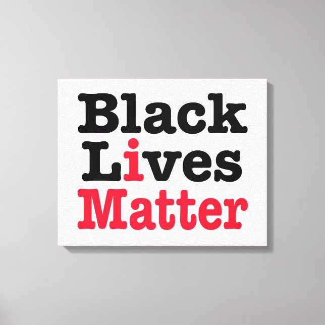 Black Lives Matter Canvas Print (Front)