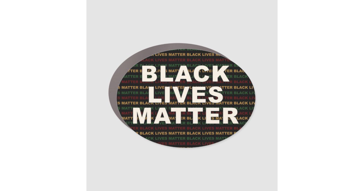 BLACK LIVES MATTER CAR Zazzle