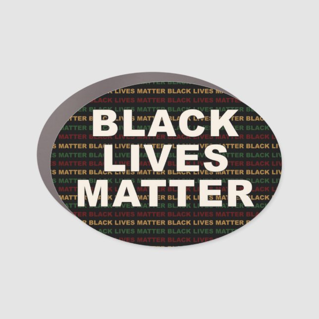 BLACK LIVES MATTER CAR MAGNET (Front)