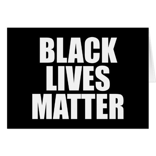 Black Lives Matter Cards (Front Horizontal)