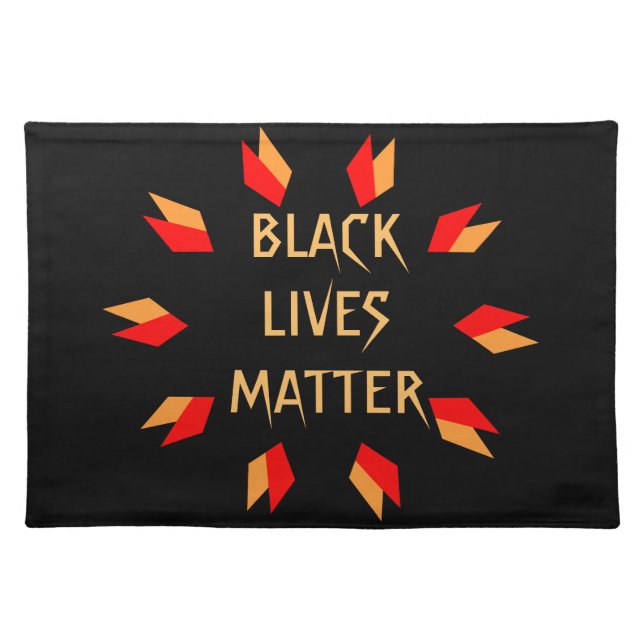 Black Lives Matter Cloth Placemat (Front)