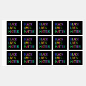 Black Lives Matter Colorful Stencil 01 Labels | Zazzle