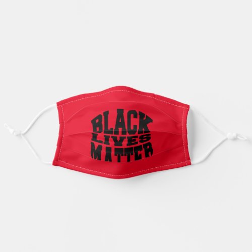 Black Lives Matter Contour Adult Cloth Face Mask
