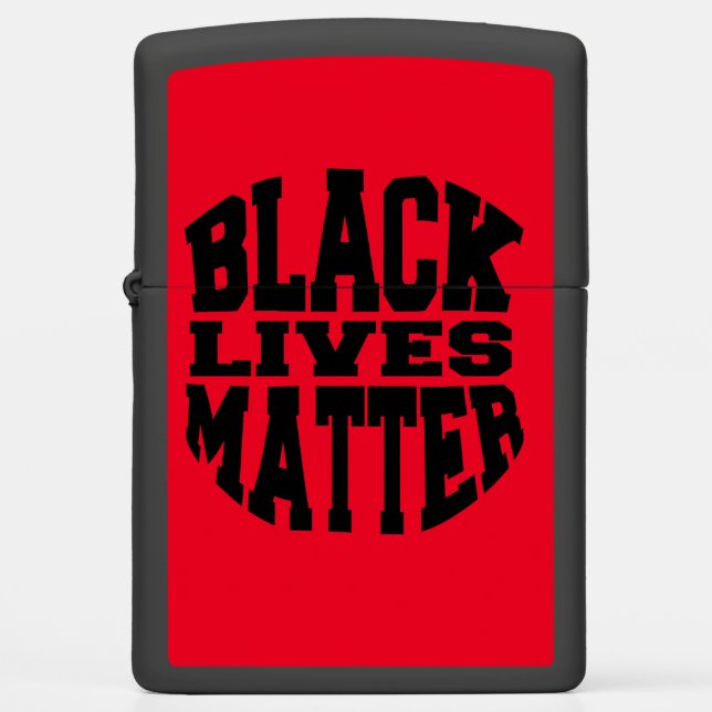 Black Lives Matter Contour Zippo Lighter (Front)