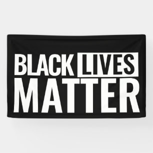 Black lives matter custom bold eyecatching banner