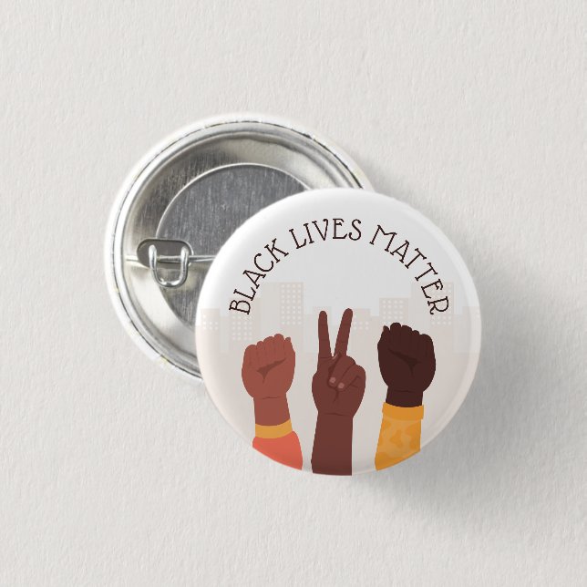 Black Lives Matter - Custom Text Button (Front & Back)