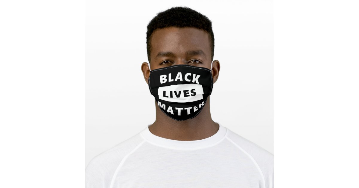 BLACK LIVES MATTER FACE MASK STOP RACISM Zazzle
