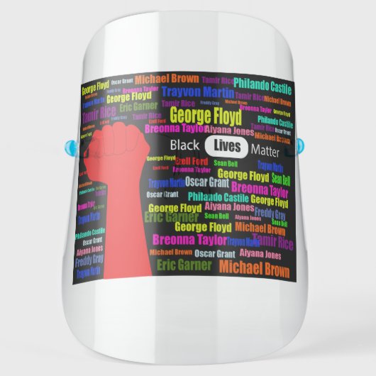 Black Lives Matter Face Shield (Front)