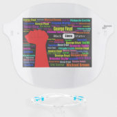 Black Lives Matter Face Shield (Front w/Glasses)