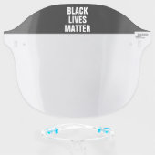 Black Lives Matter Face Shield (Front w/Glasses)