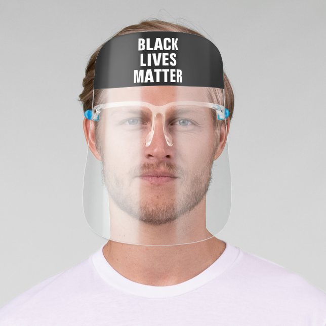 Black Lives Matter Face Shield (Insitu)