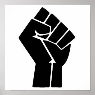 Black Lives Matter Fist Mini Poster 11.5 x 17.5 Laminated 