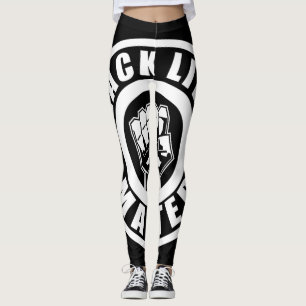 Black Lives Matter, Fist, Black Power, BHM Leggings