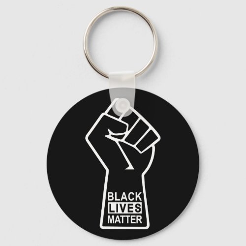 Black lives matter fist fighting BLM Keychain