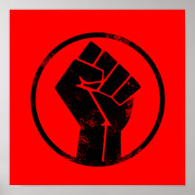 Black Lives Matter FIST (red background) #BLM