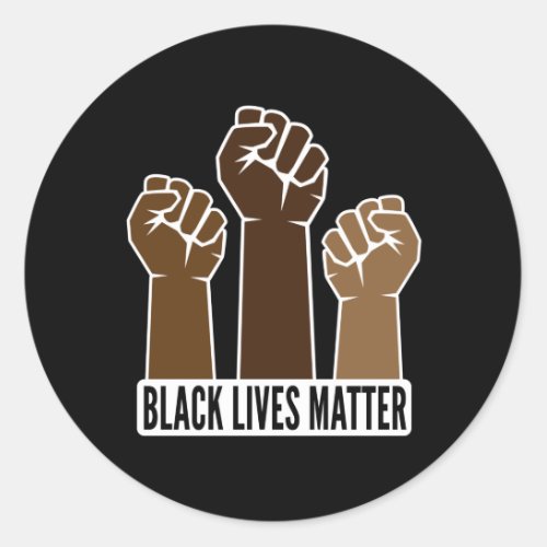 Black lives matter fists fighting BLM Sticker