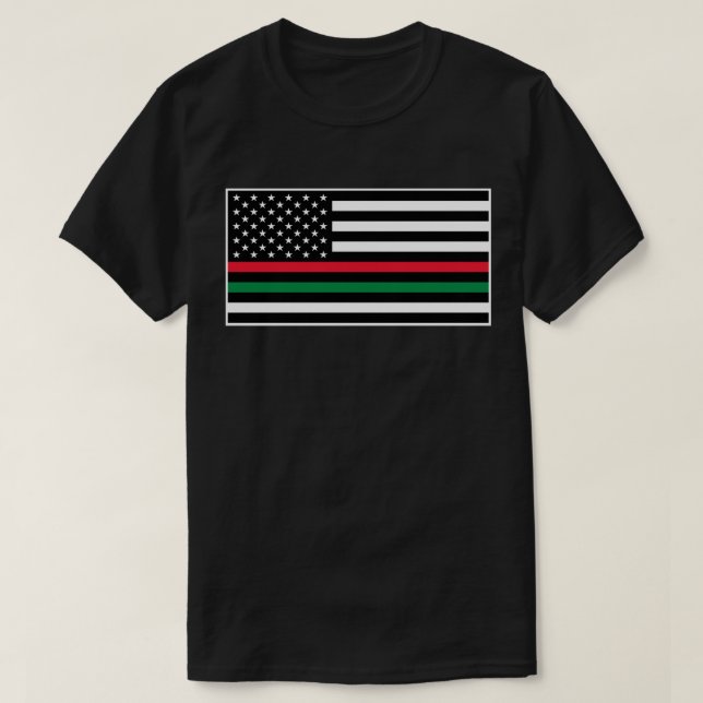 Black Lives Matter Flag T-Shirt (Design Front)