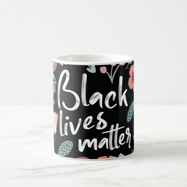 Black Lives Matter Floral Mug (Center)
