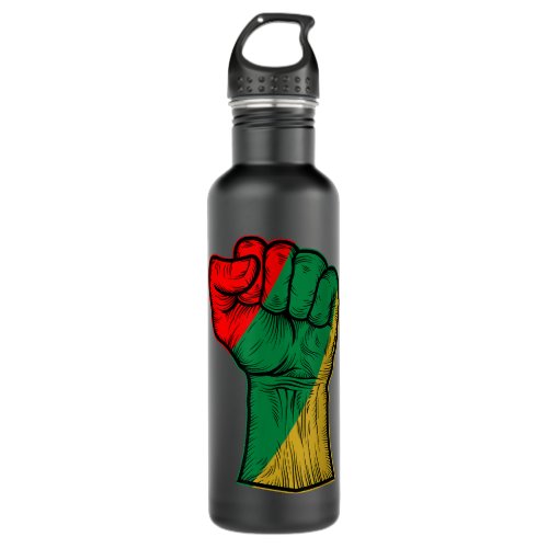 Black Lives Matter Funny BLM Fist Power Gift Men W Stainless Steel Water Bottle