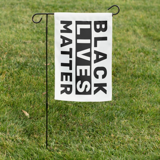 Black Lives Matter Garden Flag (In SItu)