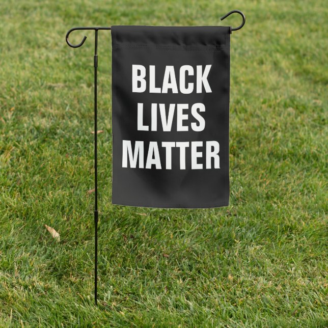 Black Lives Matter Garden Flag (In SItu)