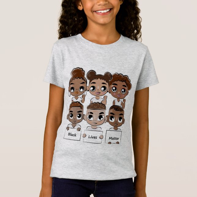 Black Lives Matter Girl's T-shirt (Front)