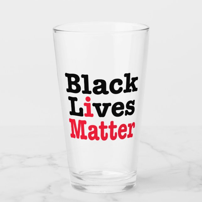Black Lives Matter Glass (Front)