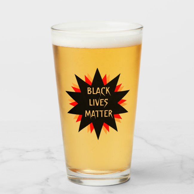 Black Lives Matter Glass Tumbler