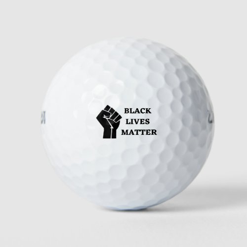 BLACK LIVES MATTER GOLF BALLS