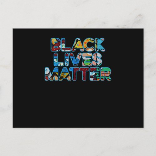 Black Lives Matter Graffiti Equality Empowered Announcement Postcard
