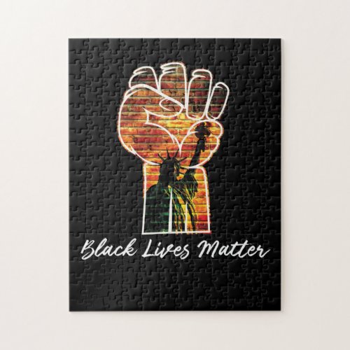 Black Lives Matter Graffiti Equality Empowered Jigsaw Puzzle