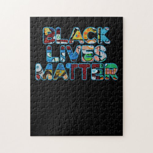 Black Lives Matter Graffiti Equality Empowered Jigsaw Puzzle